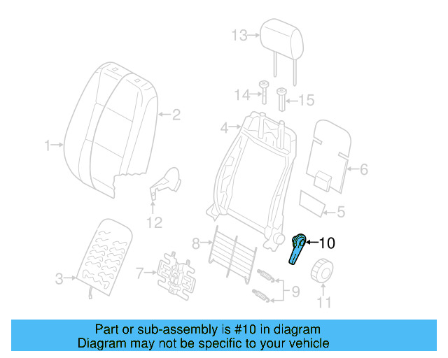 Recline Knob 1J0-881-671-H-9B9 - View 31