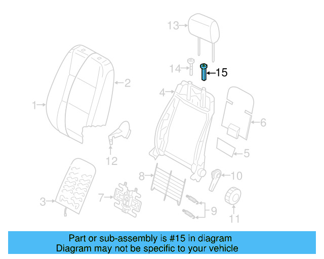 Headrest Guide 1K0-881-920-G-82V - View 14