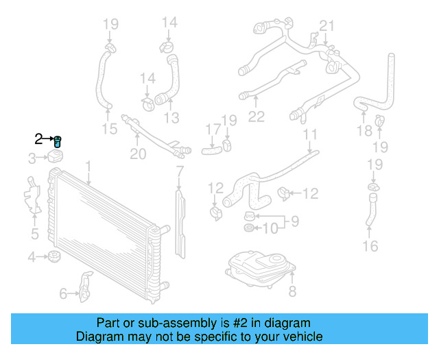 Radiator Mount Bolt 8D0-121-200 - View 4