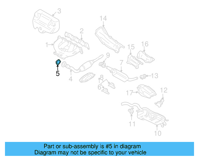 Converter & Pipe Gasket 1J0-253-115-R - View 13