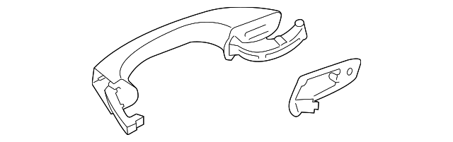 Handle, Outside 5GM-837-206-B-GRU - View 9