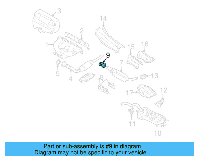 Front Muffler Clamp 357-253-141-A - View 55