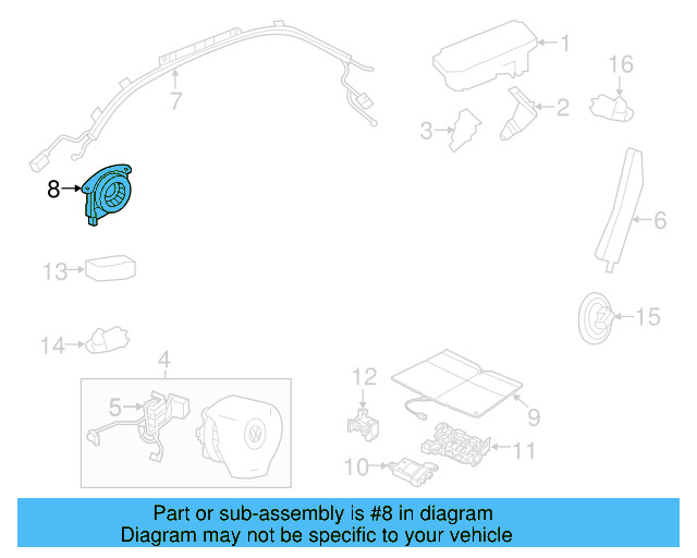 Wire Harness 5K0-971-584-B - View 6