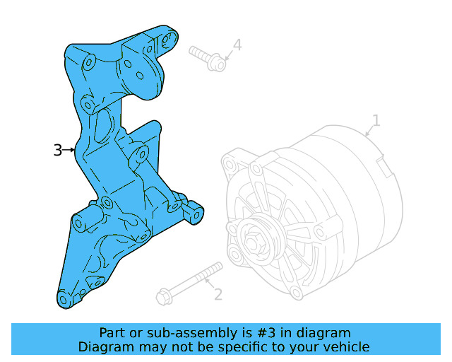Alternator Bracket 03H-260-089-G - View 9