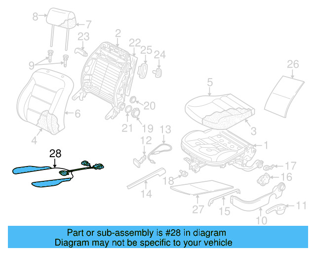 Seat Cushion Heater 1J0-963-556-C - View 4