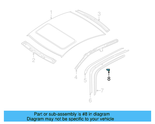 Strip Molding 3B9-853-710-C-B41 - View 4