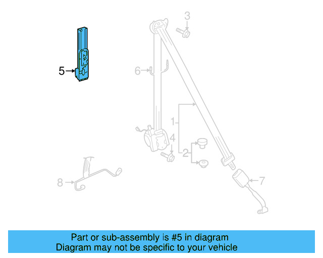 Seat Belt Height Adjuster 5K0-857-819