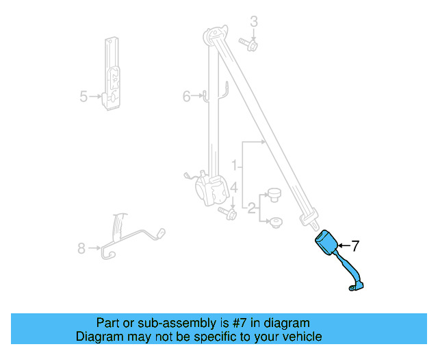 Buckle End 1K3-857-756-BL-YLZ - View 7