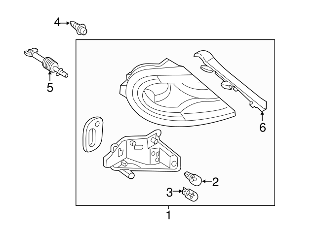 Tail Lamp Assembly Fastener 5C5-945-300-A - View 7