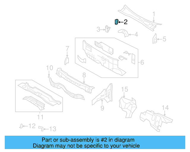 Upper Brace 7B0-805-457 - View 3