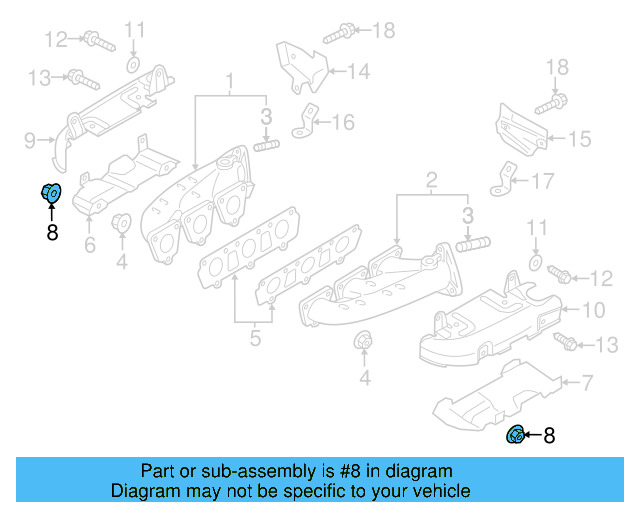 Exhaust Manifold Heat Shield Nut N-902-264-04 - View 4