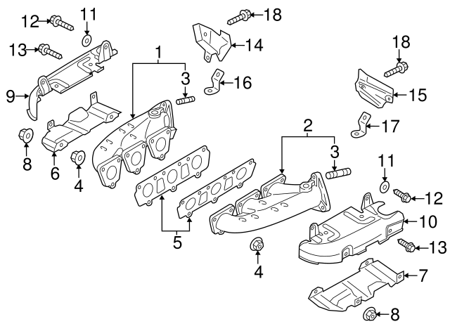 Exhaust Manifold Heat Shield Washer WHT-000-286