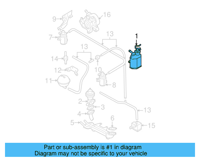 Vapor Canister 1C0-201-797-H - View 6