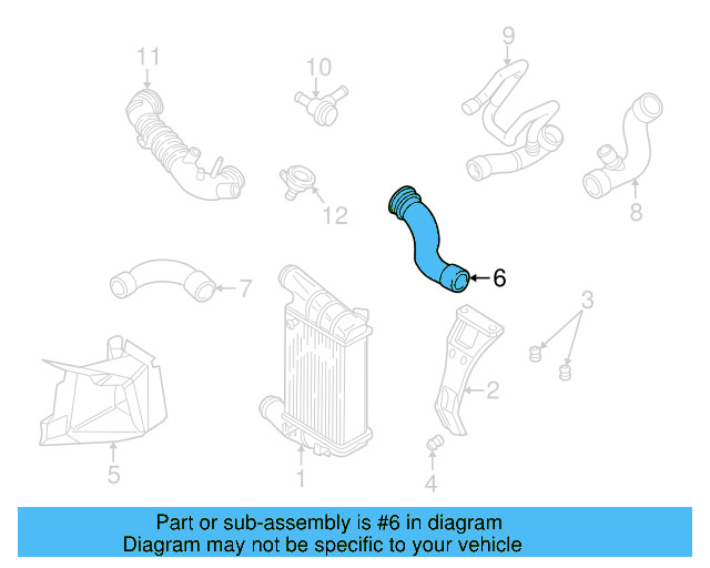 Pressure Hose 4B0-145-838 - View 4