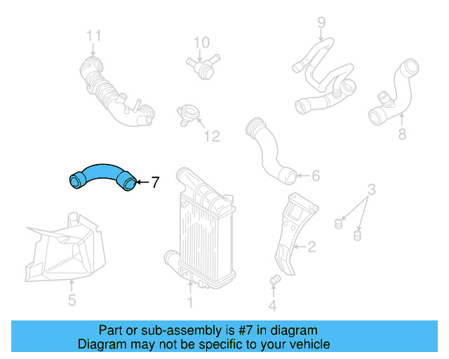 Pressure Hose 8D0-145-834 - View 3