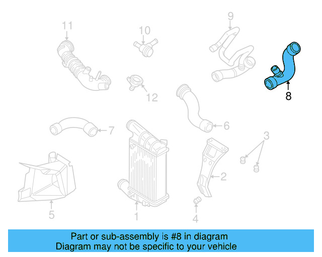 Rear Hose 4B0-145-832-B - View 13