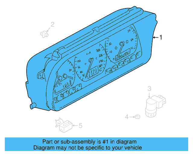 Inst Cluster 7D0919910HX01C - View 3
