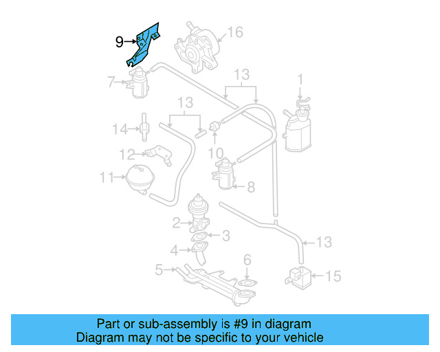 Converter Bracket 1C0-906-483-A - View 3