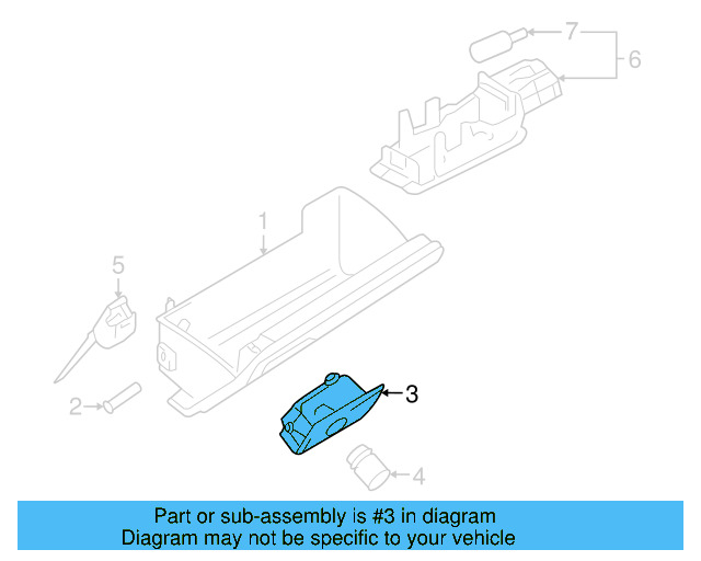 Glove Box Handle 1K1-857-147-E-81U - View 19