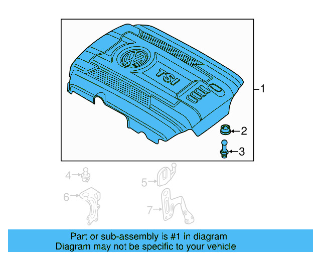 Engine Cover 06K-103-925-CM - View 9