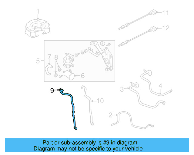 Hose 1K0-906-272 - View 4