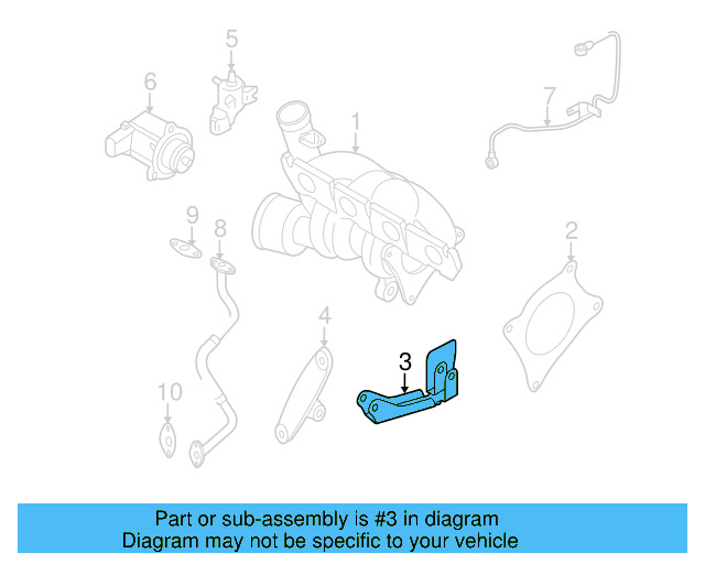 Turbocharger Bracket 06F-145-536-C - View 11