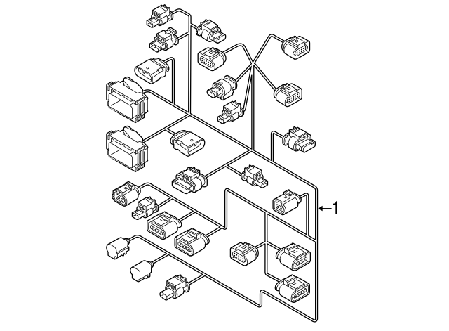 Engine Wiring Harness 06K-971-627-AF
