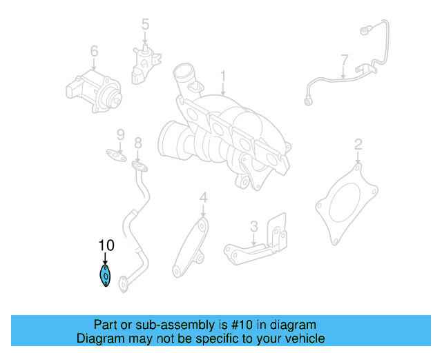 Return Line Gasket 058-145-757-A - View 24