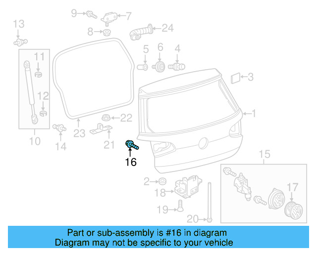 Mount Bracket Rear Bolt N-105-695-01 - View 20