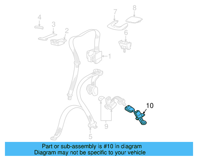 Buckle End 3B0-857-739-A-FCR