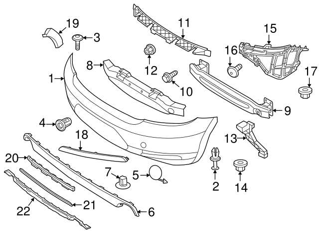 Bumper Cover Mount Bolt WHT-003-954 - View 75