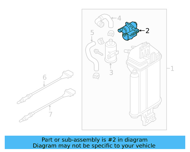 Evaporative Emissions System Leak Detection Pump 7L0-906-243-A - View 44