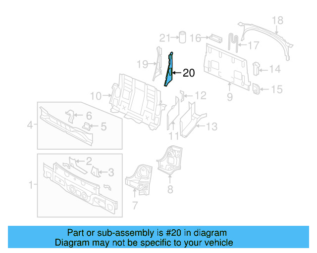 Outer Support 1Q0-813-132 - View 4