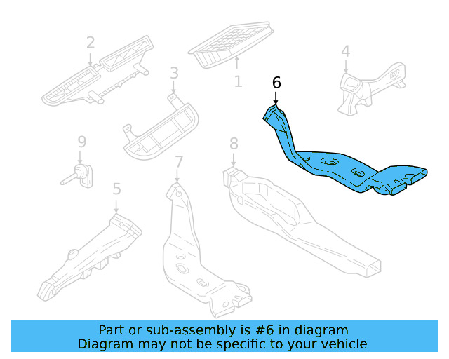 Rear Duct 5Q0-819-806-F - View 7