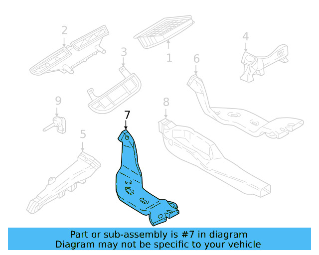 Rear Duct 5Q0-819-805-D - View 7
