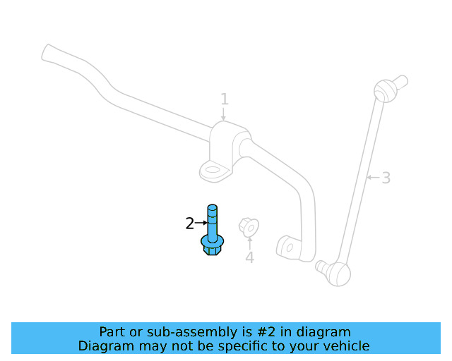 Stabilizer Bar Mount Bolt N-106-902-01 - View 12