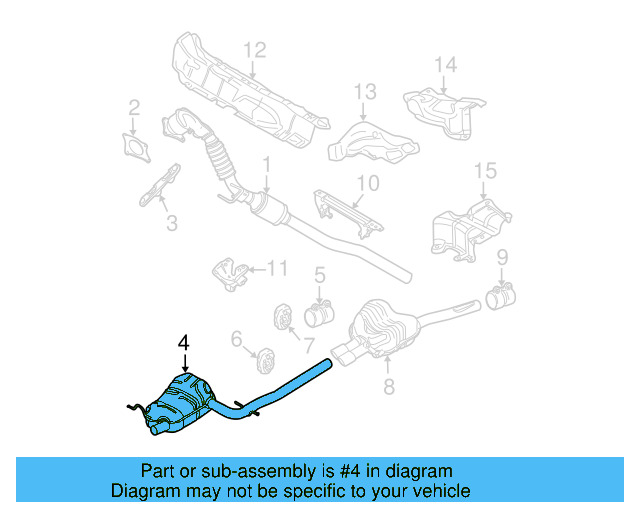 Exhaust Muffler 1K5-253-609-AH - View 4