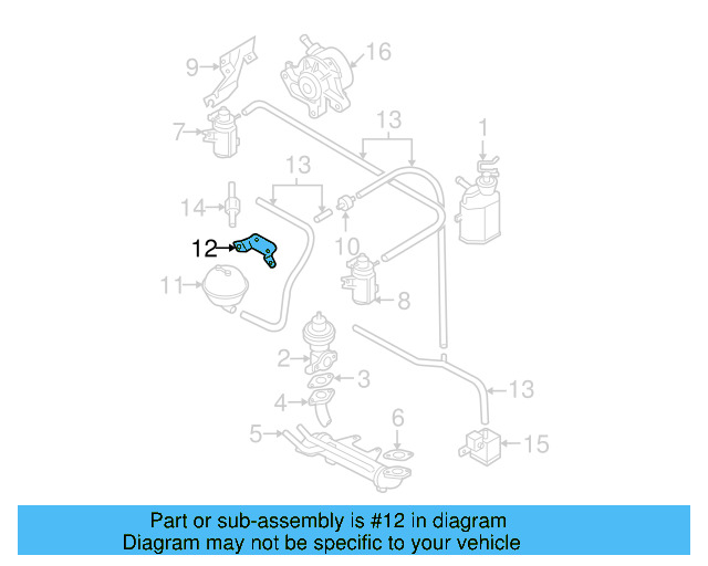 Vacuum Reservoir Bracket 038-103-945-A