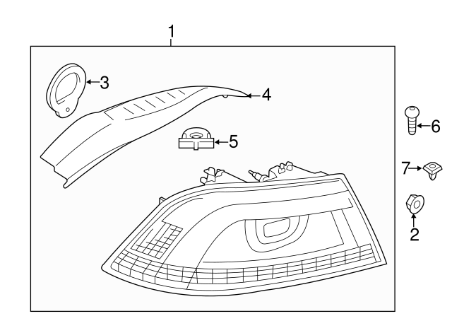 Tail Lamp Assembly Clamp 1Q0-945-569 - View 4