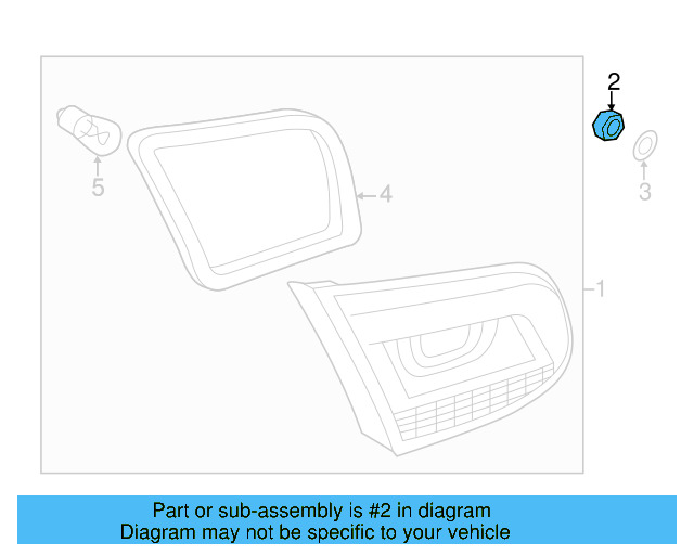 Tail Lamp Assembly Nut N-911-176-01 - View 4