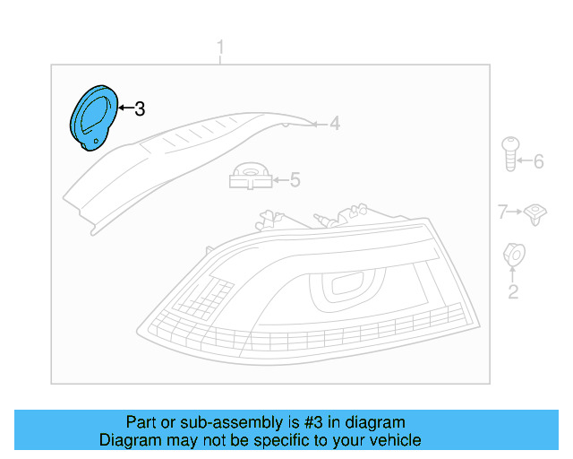 Tail Lamp Assembly Gasket 1Q0-945-191-D - View 2