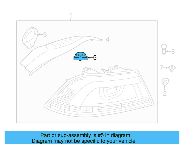 Tail Lamp Assembly Clamp 1Q0-945-569 - View 6