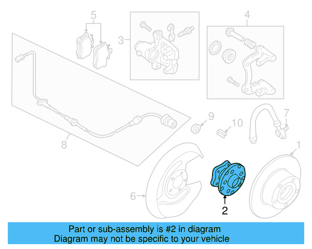 Hub & Bearing 8E0-501-611-J - View 7