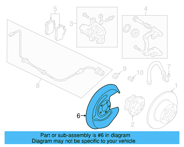 Splash Shield 8E0-615-612-C - View 18