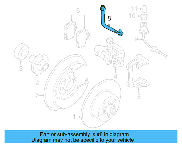 Brake Hose 4B0-611-775-C - View 2