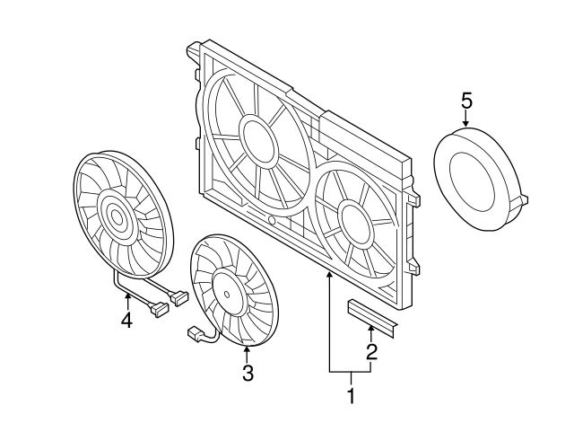 Radiator Shutter Assembly 1K0-121-223 - View 64