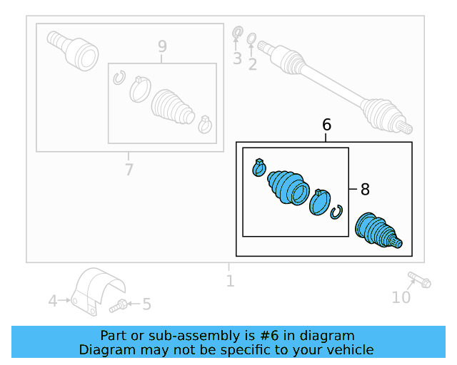 Outer Joint Assembly 3Q0-498-099