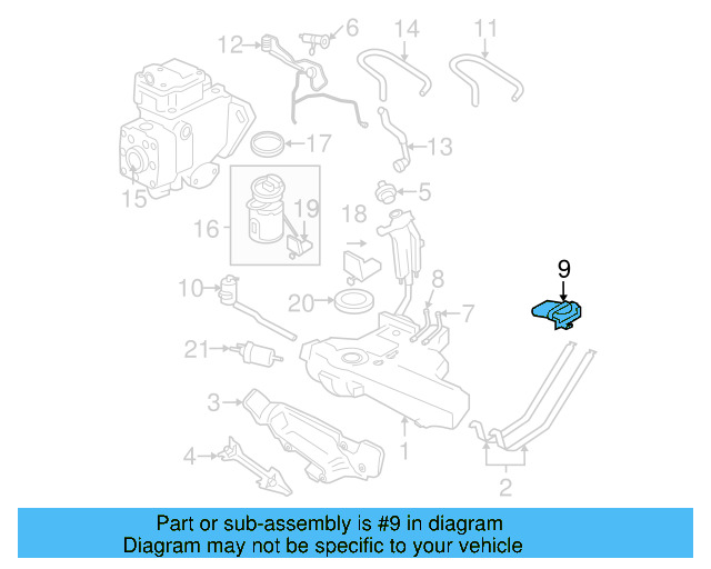 Pipe Bracket 1C0-201-154-A - View 10