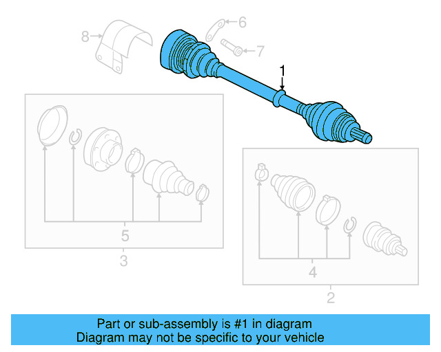 Axle Assembly 3C0-407-451-FX