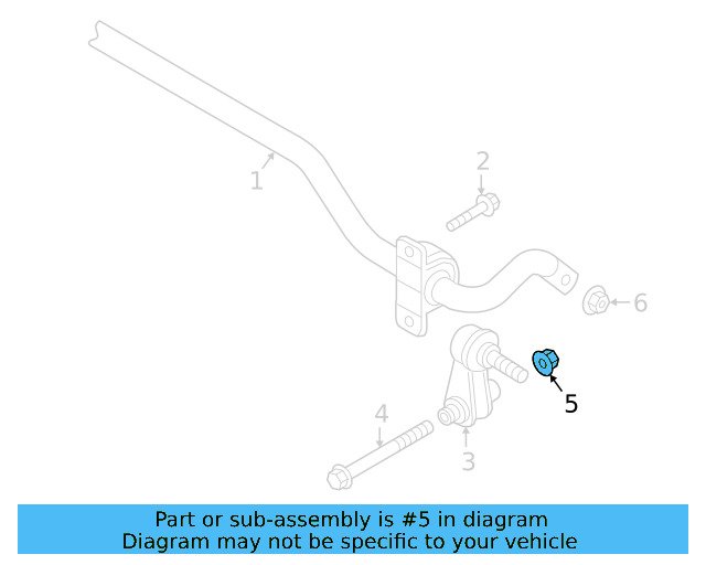 Stabilizer Link Nut N-901-838-04 - View 6
